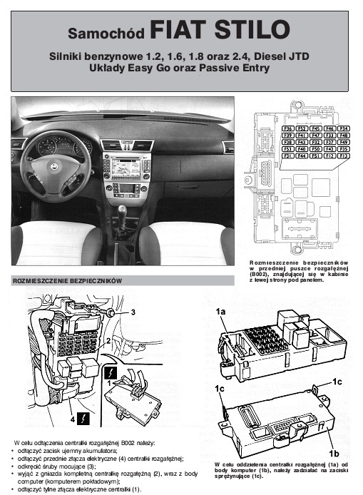 Schemat elektryczny Fiat Stilo (AutoElektro nr 81 i 82